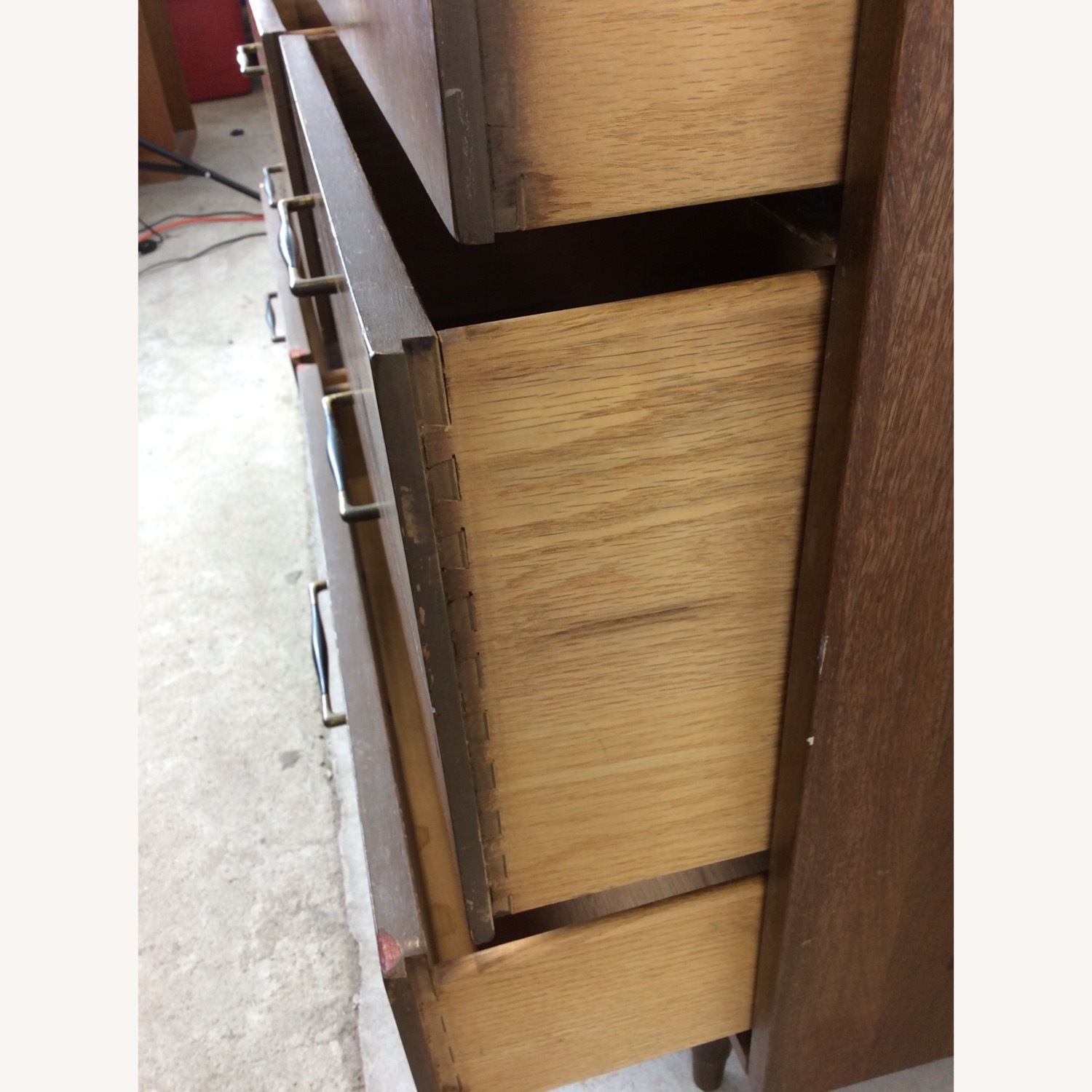 Mid Century Lowboy Dresser with 6 Drawers - image-12