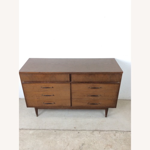 Used Mid Century Lowboy Dresser with 6 Drawers for sale on AptDeco