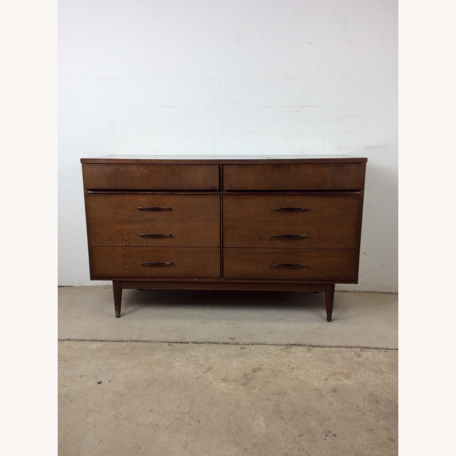 Mid Century Lowboy Dresser with 6 Drawers - image-10
