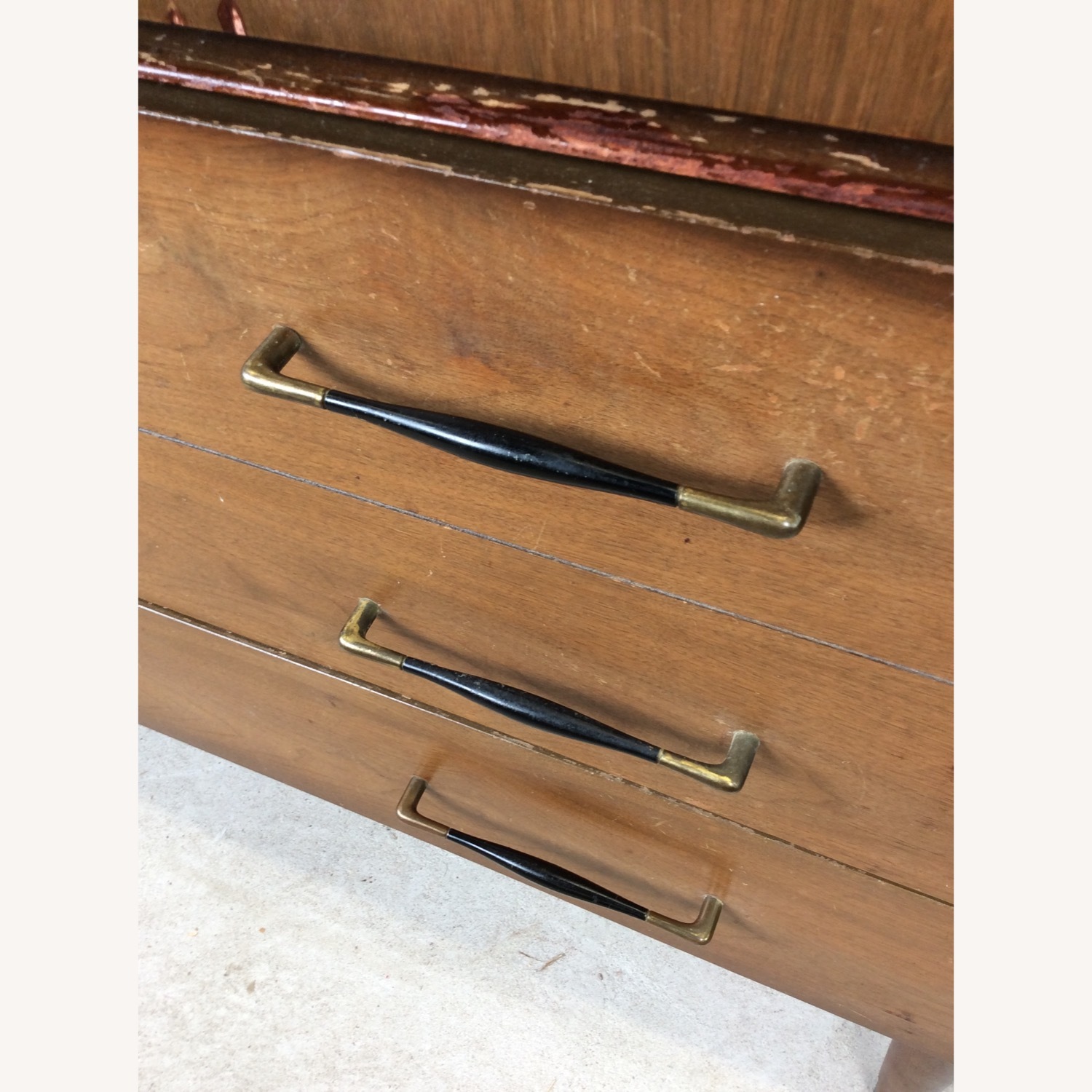 Mid Century Lowboy Dresser with 6 Drawers - image-6