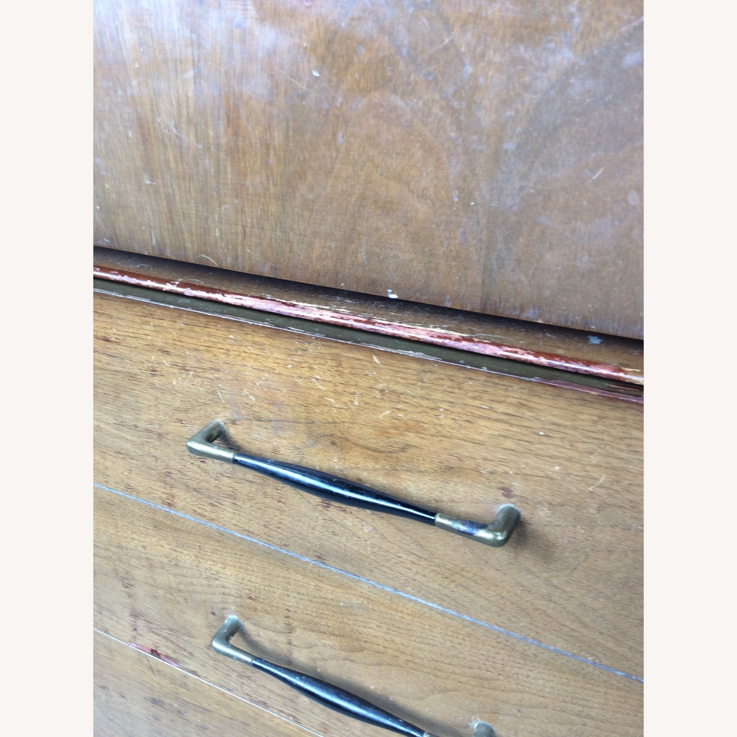 Mid Century Lowboy Dresser with 6 Drawers - image-9
