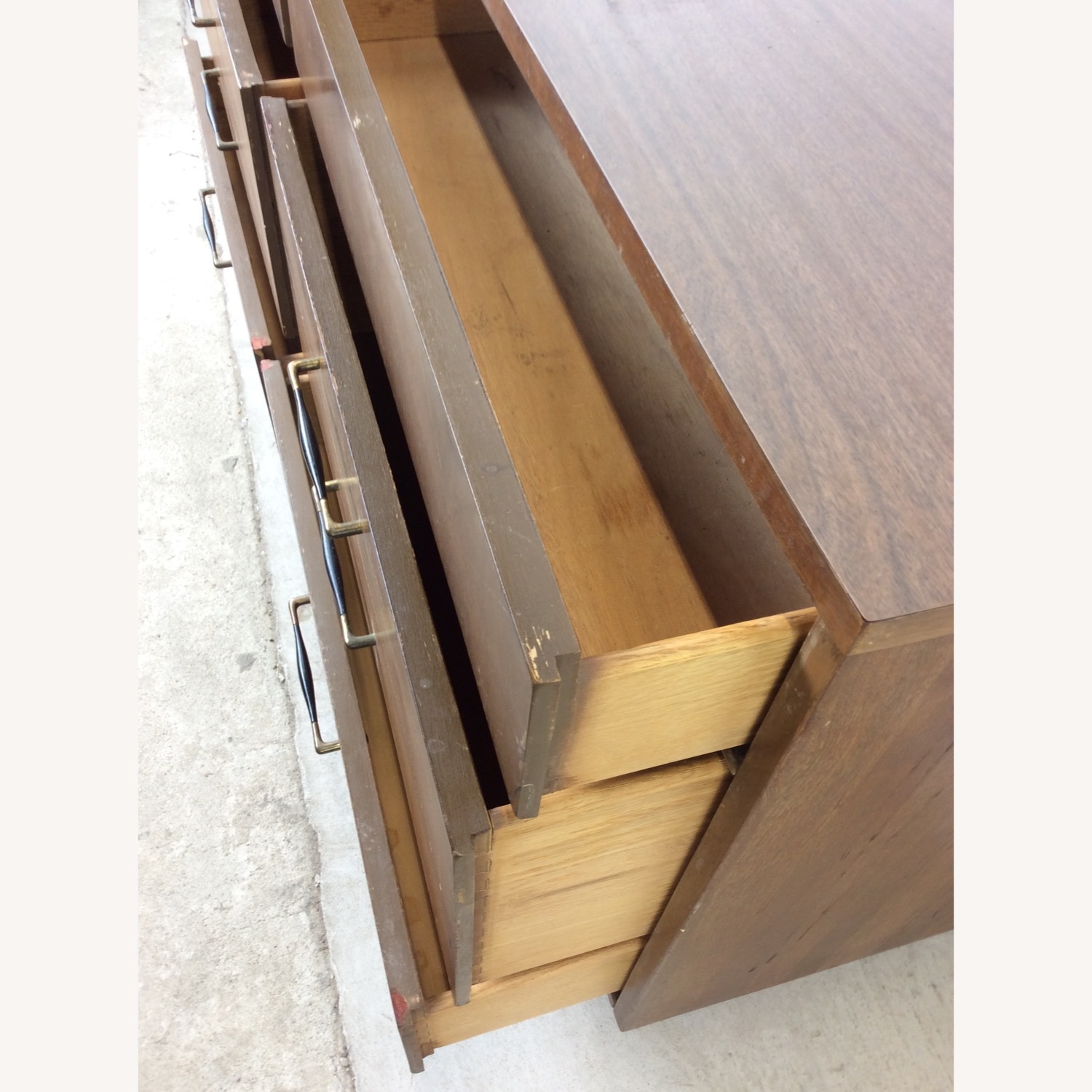 Mid Century Lowboy Dresser with 6 Drawers - image-13