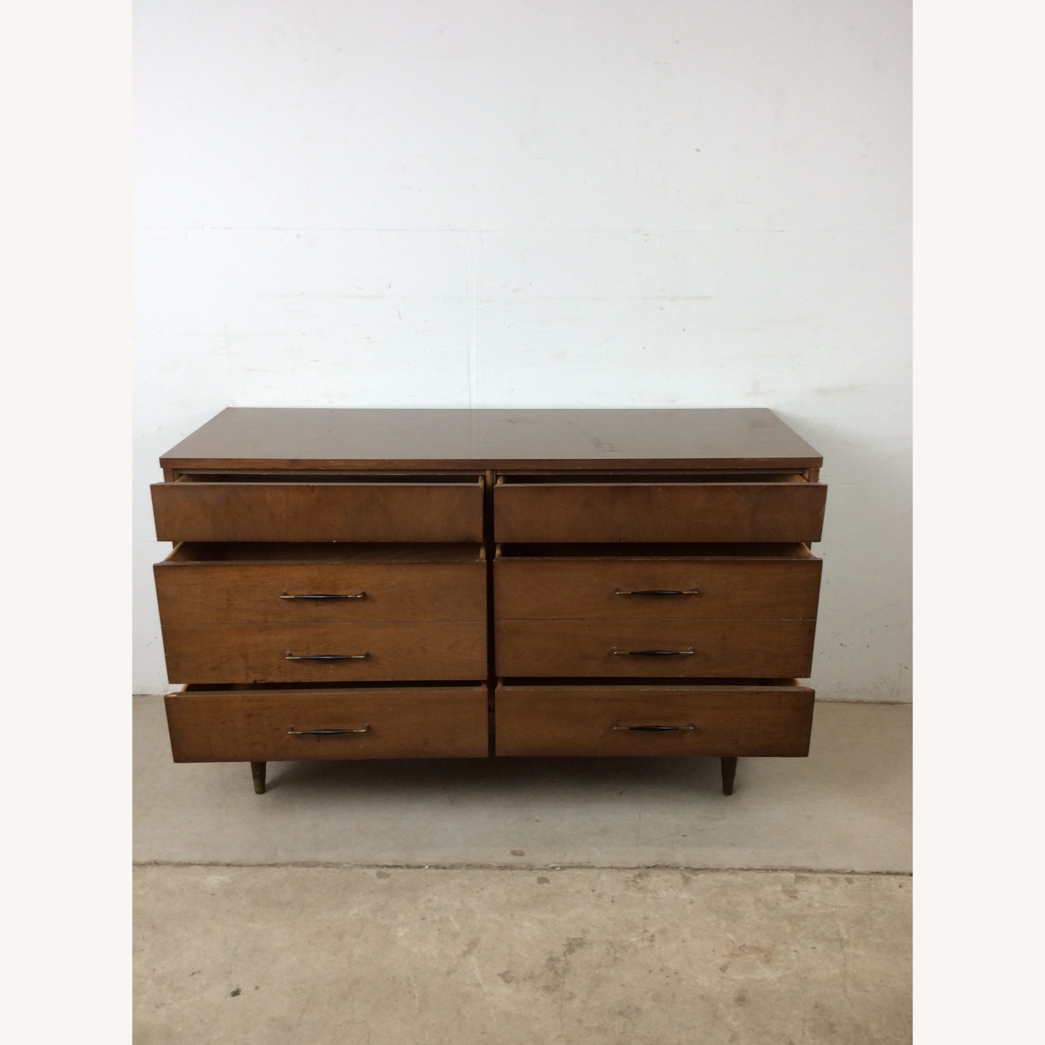 Mid Century Lowboy Dresser with 6 Drawers - image-14