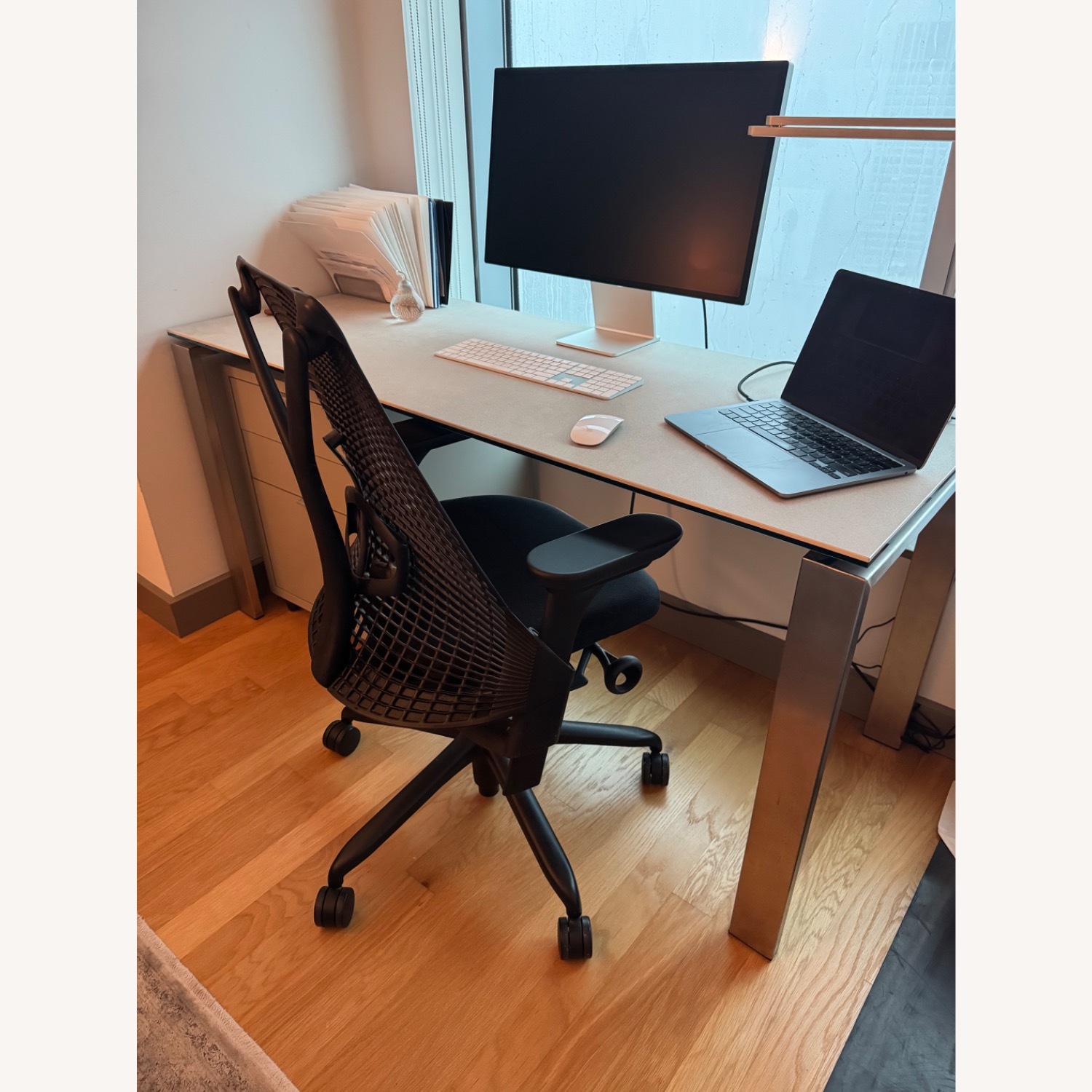 Herman Miller Sayl Black Fabric Office Chair - image-6