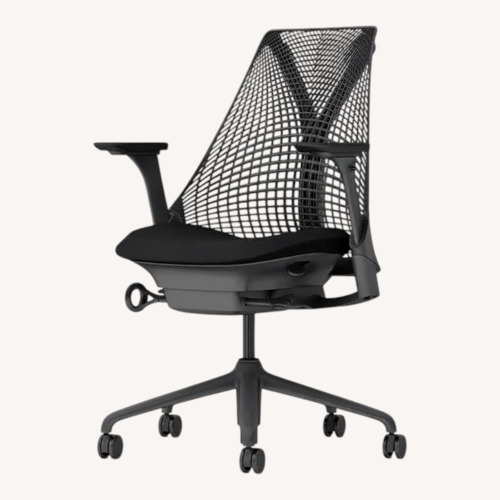 Used Herman Miller Sayl Black Fabric Office Chair for sale on AptDeco