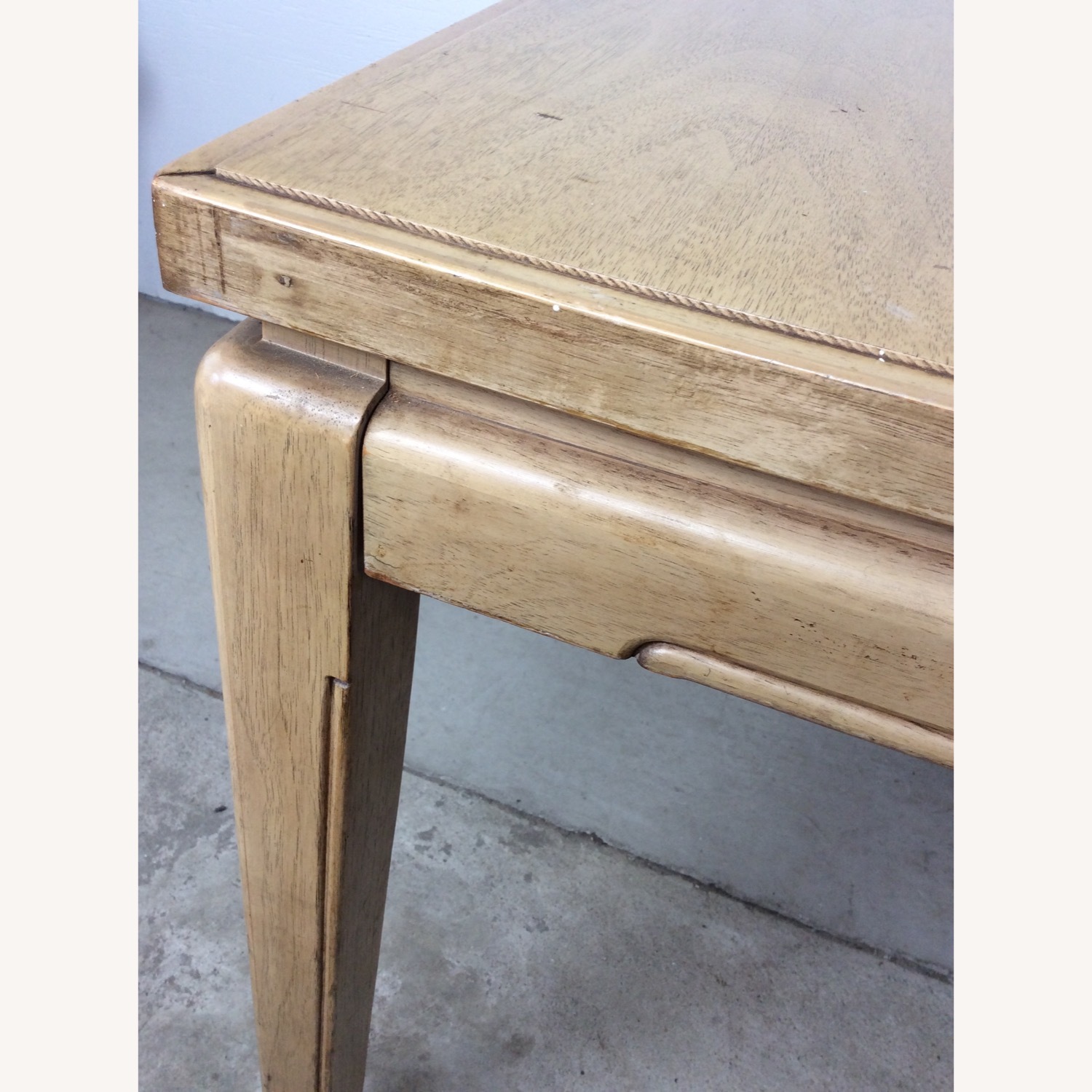 Mid Century Blonde Dining Table with 3 Leafs - image-7