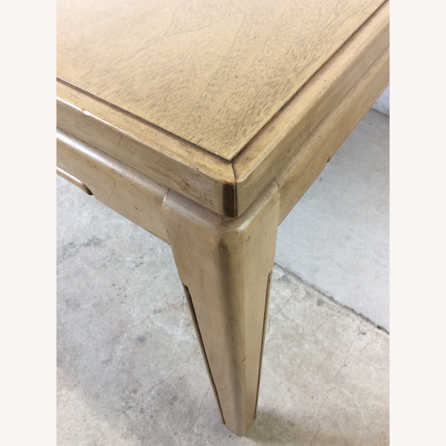 Mid Century Blonde Dining Table with 3 Leafs - image-5