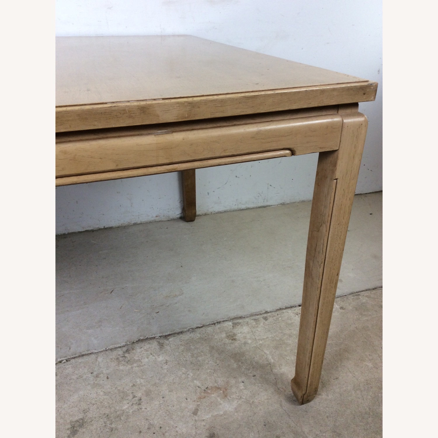 Mid Century Blonde Dining Table with 3 Leafs - image-12