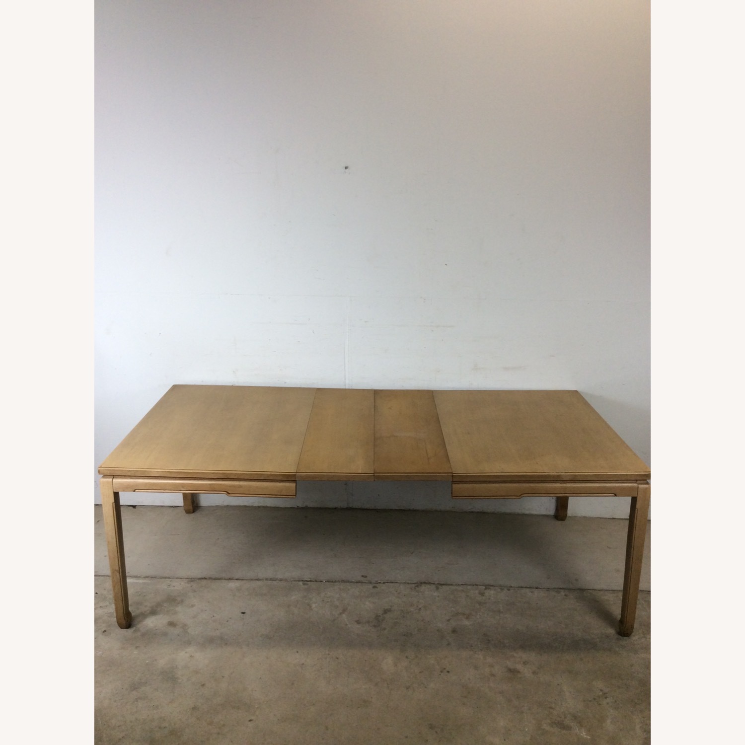 Mid Century Blonde Dining Table with 3 Leafs - image-19