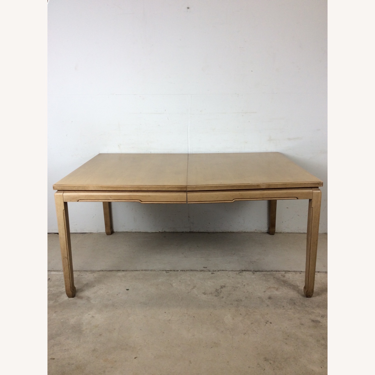 Mid Century Blonde Dining Table with 3 Leafs - image-9