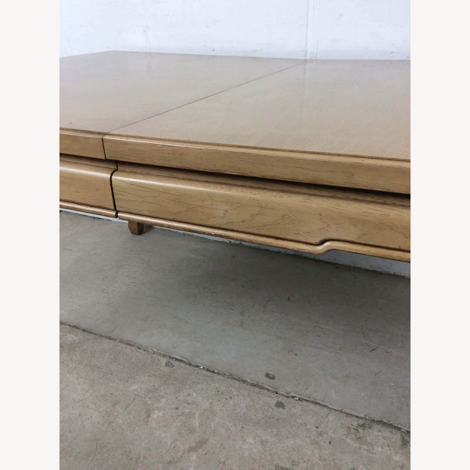 Mid Century Blonde Dining Table with 3 Leafs - image-6