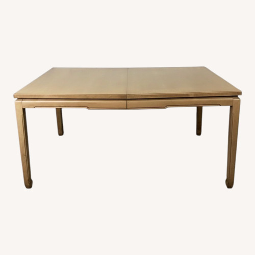 Used Mid Century Blonde Dining Table with 3 Leafs for sale on AptDeco