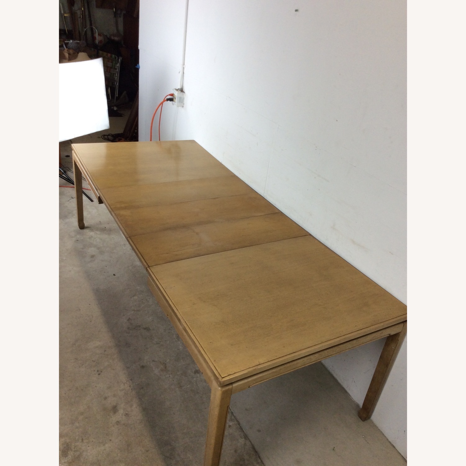 Mid Century Blonde Dining Table with 3 Leafs - image-26