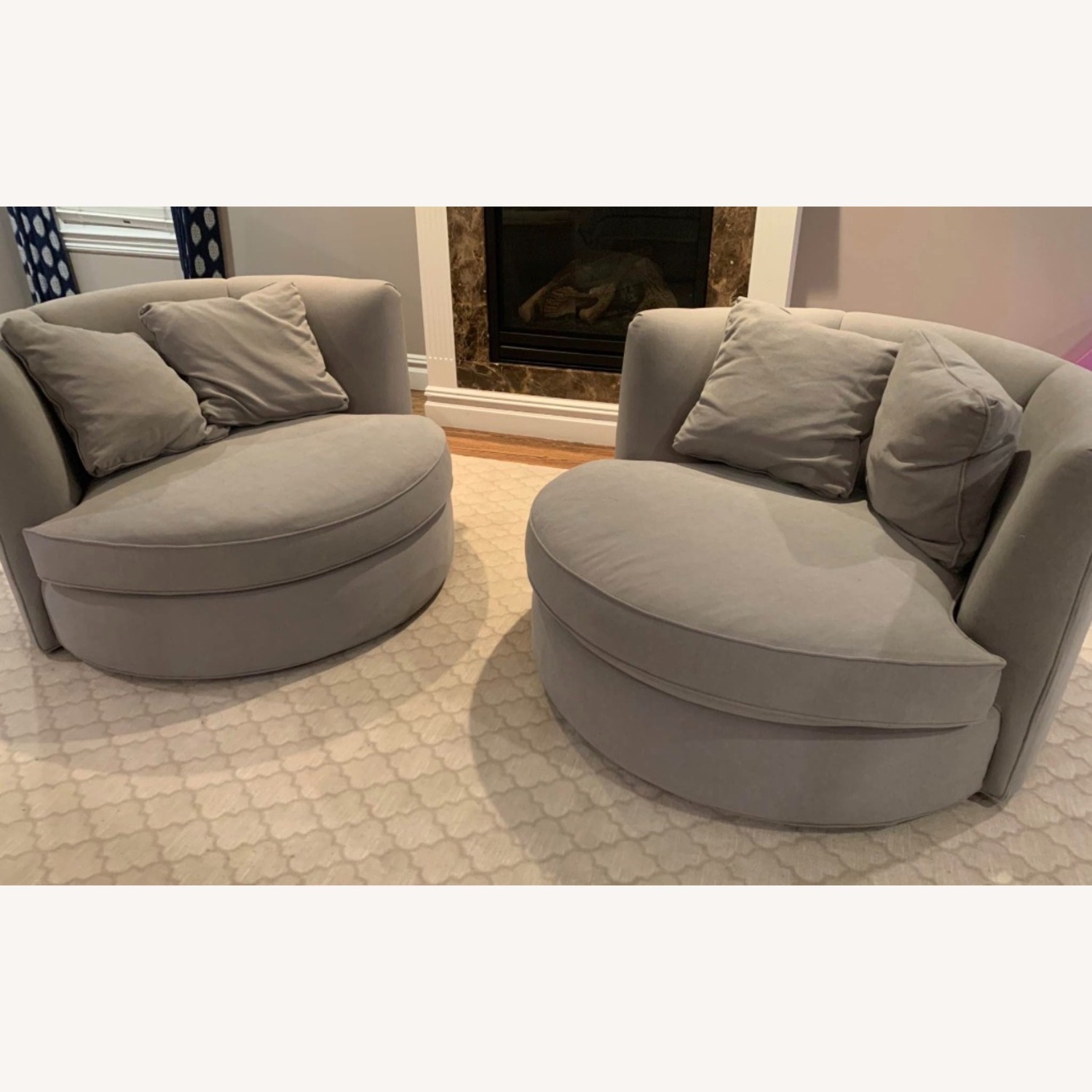 Room & Board Eos Light Gray Fabric Armchair - image-2