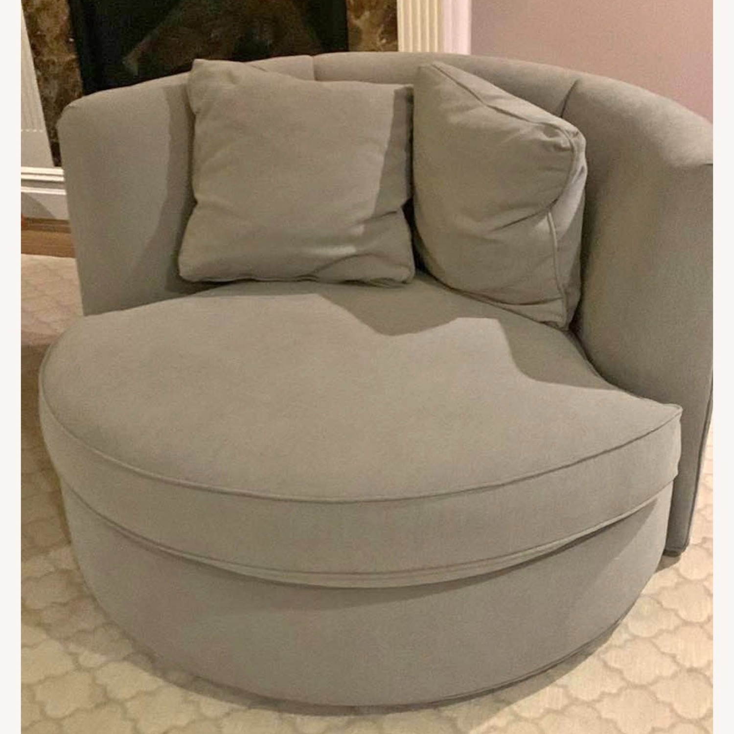 Room & Board Eos Light Gray Fabric Armchair - image-3