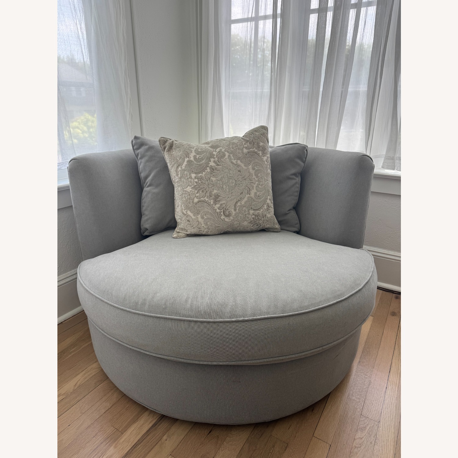 Room & Board Eos Light Gray Fabric Armchair - image-3
