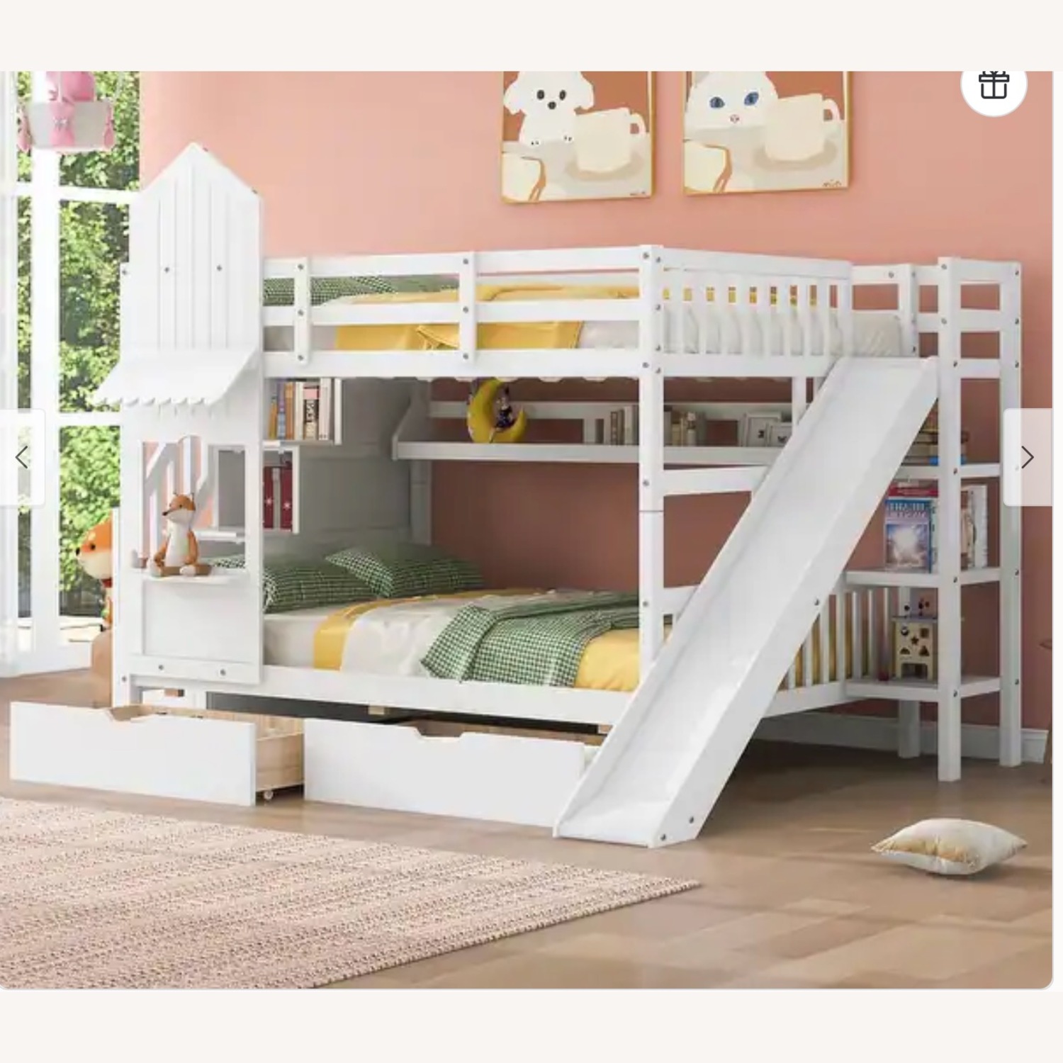 Full-Over-Full Castle Style Bunk Bed - image-5