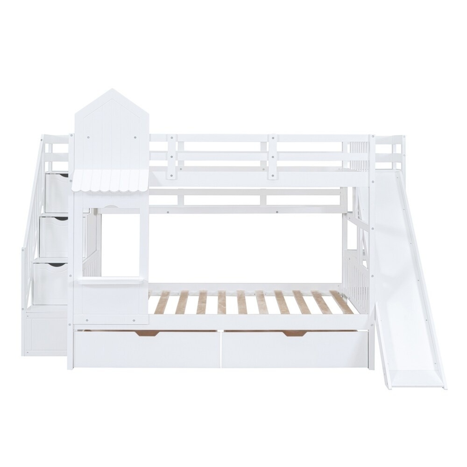 Full-Over-Full Castle Style Bunk Bed - image-6