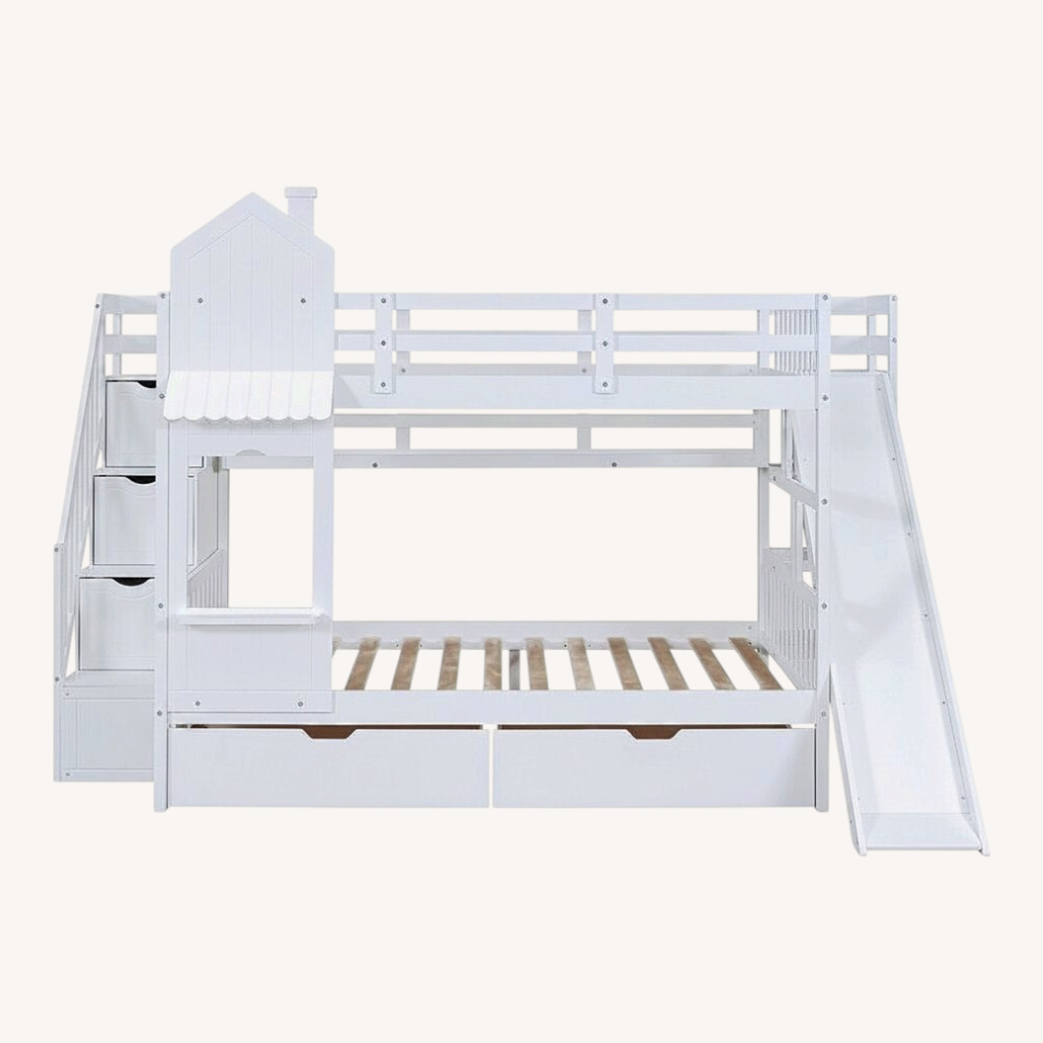 Full-Over-Full Castle Style Bunk Bed - image-0