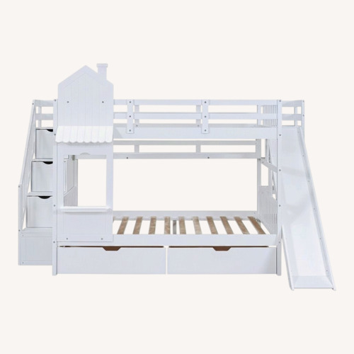 Used Full-Over-Full Castle Style Bunk Bed for sale on AptDeco