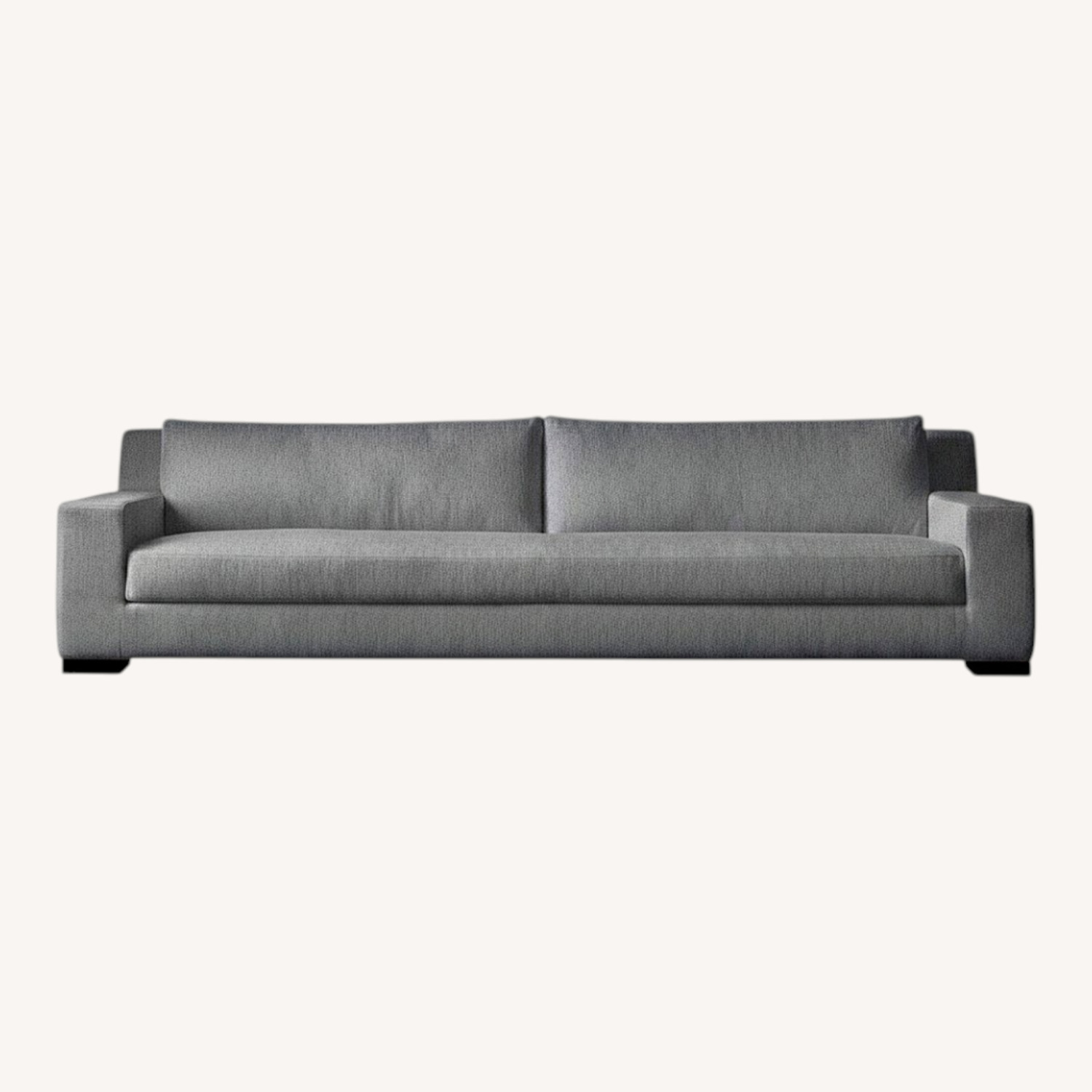 Restoration Hardware Modena Dark Gray 3+ Seater Sofa - image-0