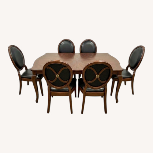 Used Collezione Europa All Wood Dining Set for sale on AptDeco