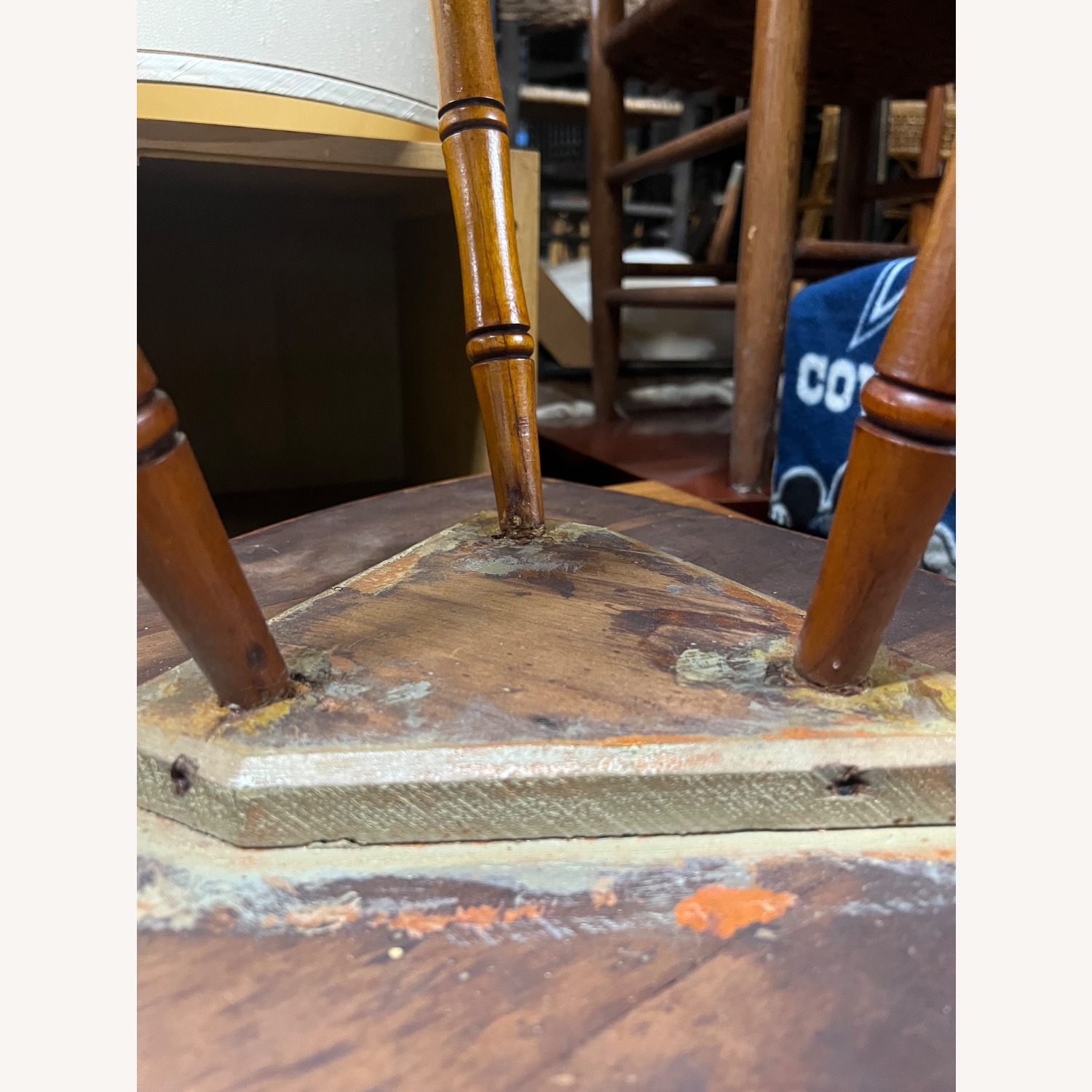 Vintage/Antique Finds Dark Brown Wood Side Table - image-24