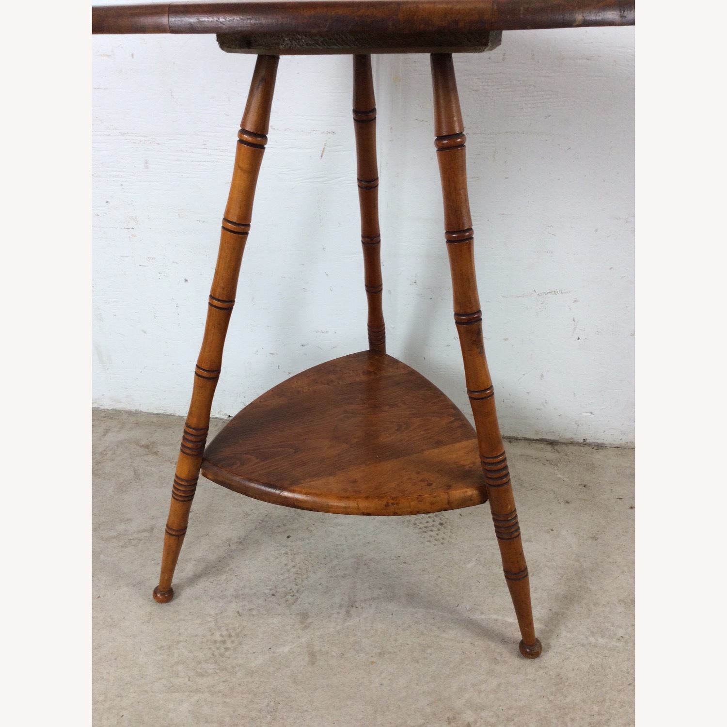 Vintage/Antique Finds Dark Brown Wood Side Table - image-8