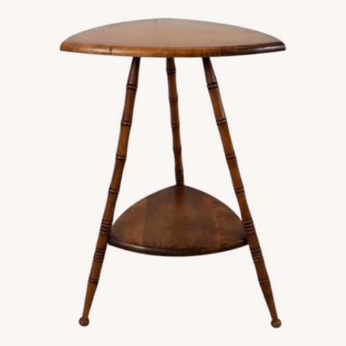 Used Vintage/Antique Finds Dark Brown Wood Side Table for sale on AptDeco