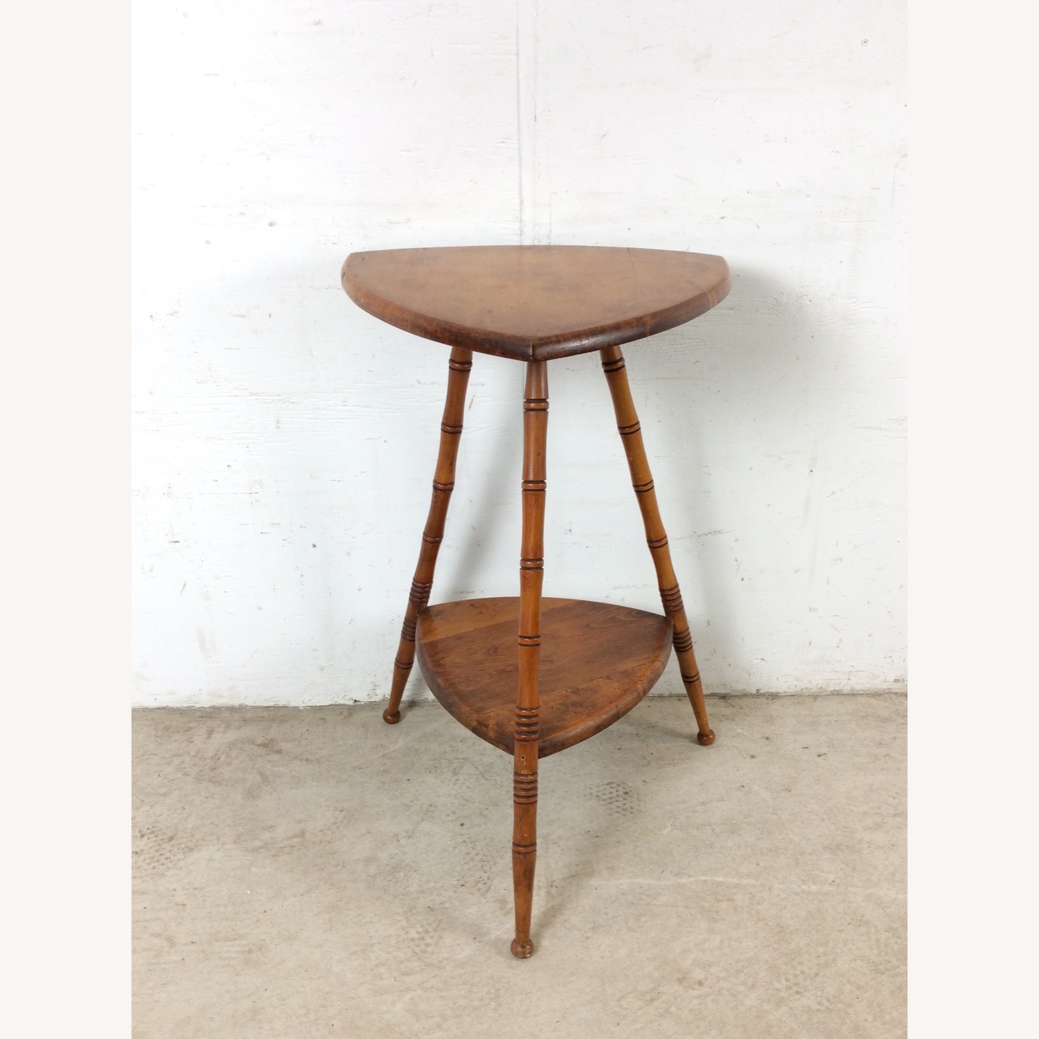 Vintage/Antique Finds Dark Brown Wood Side Table - image-13