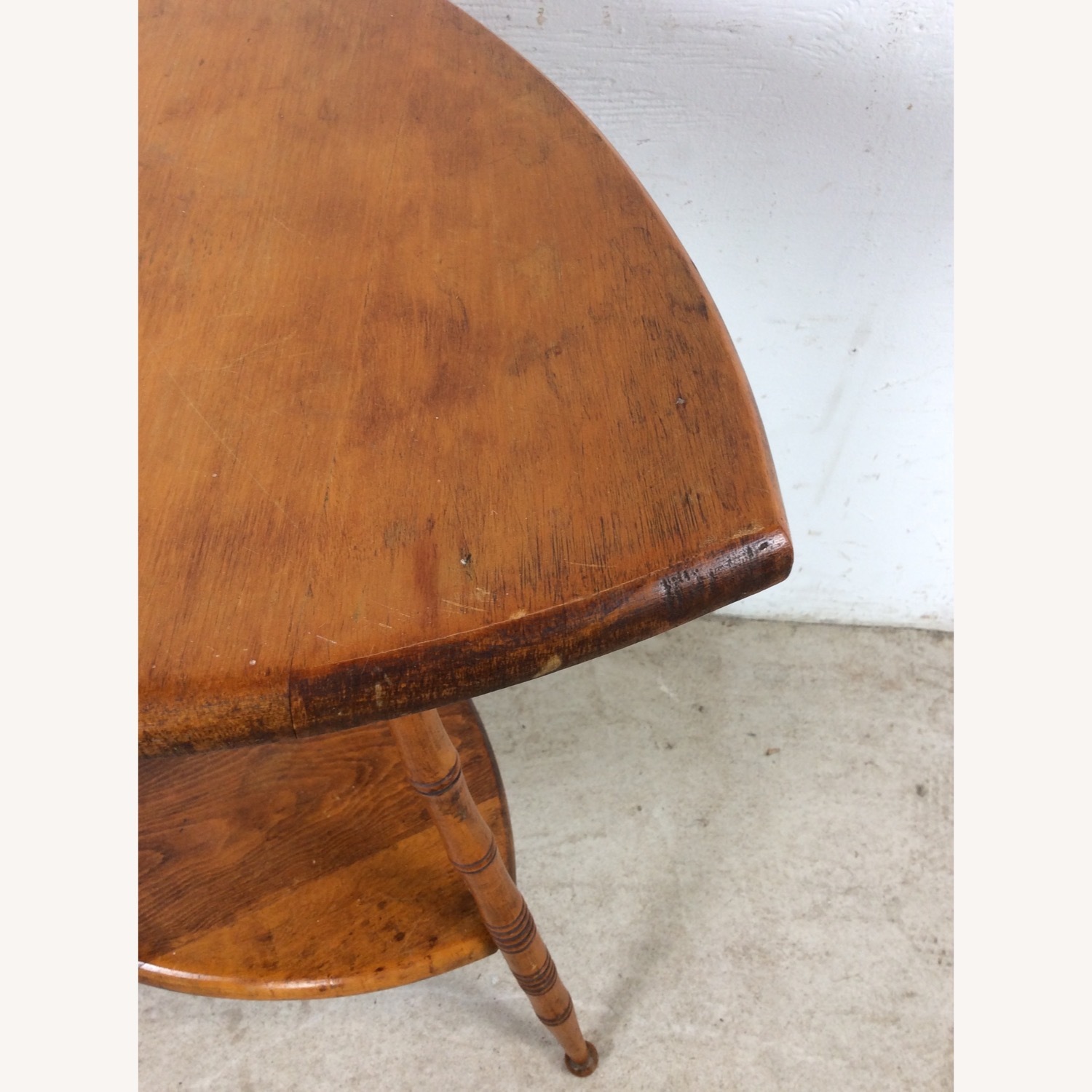 Vintage/Antique Finds Dark Brown Wood Side Table - image-7
