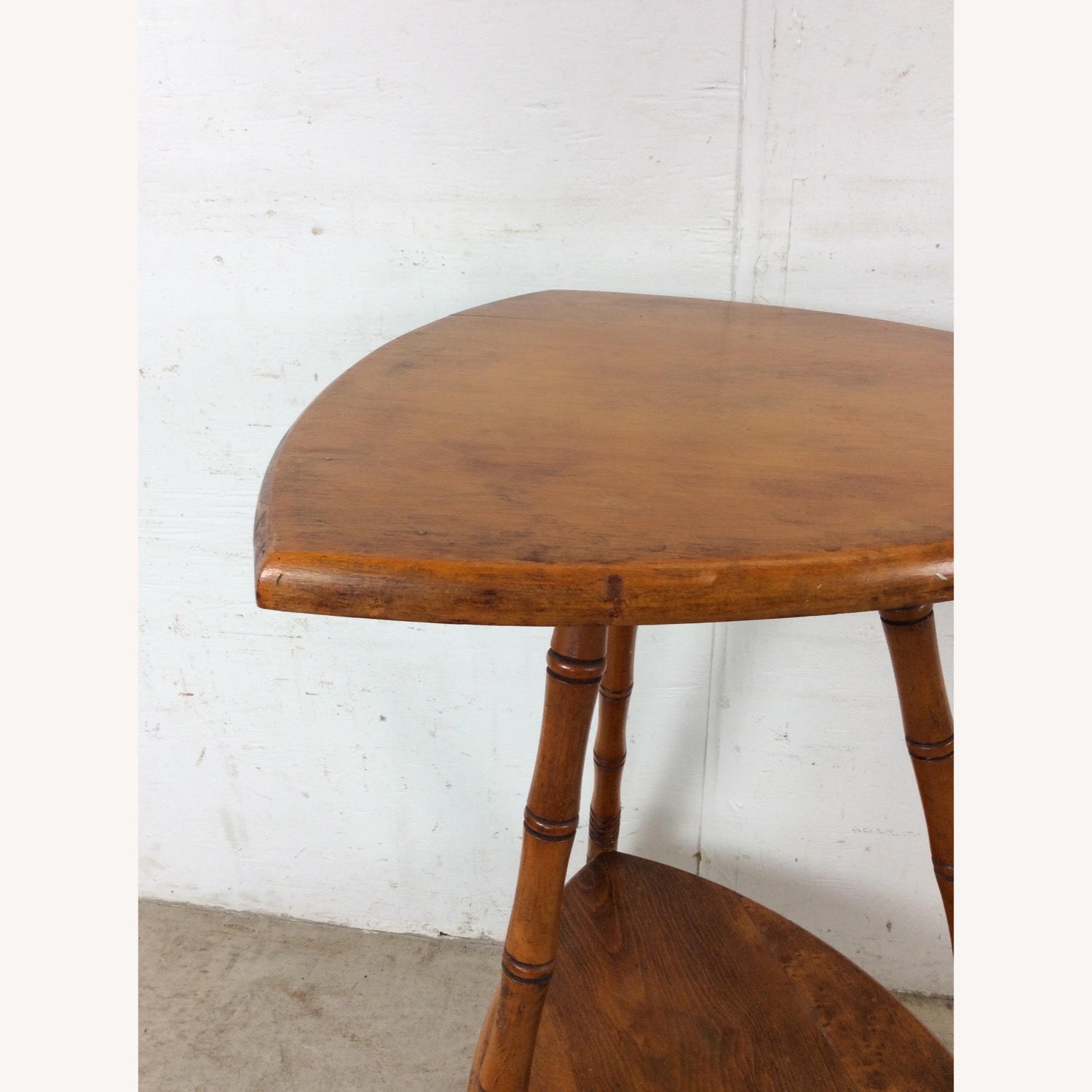 Vintage/Antique Finds Dark Brown Wood Side Table - image-11