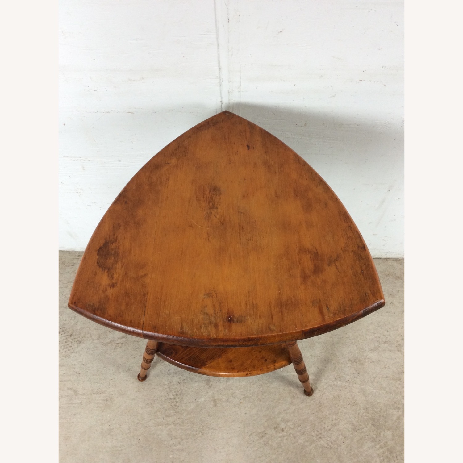 Vintage/Antique Finds Dark Brown Wood Side Table - image-5
