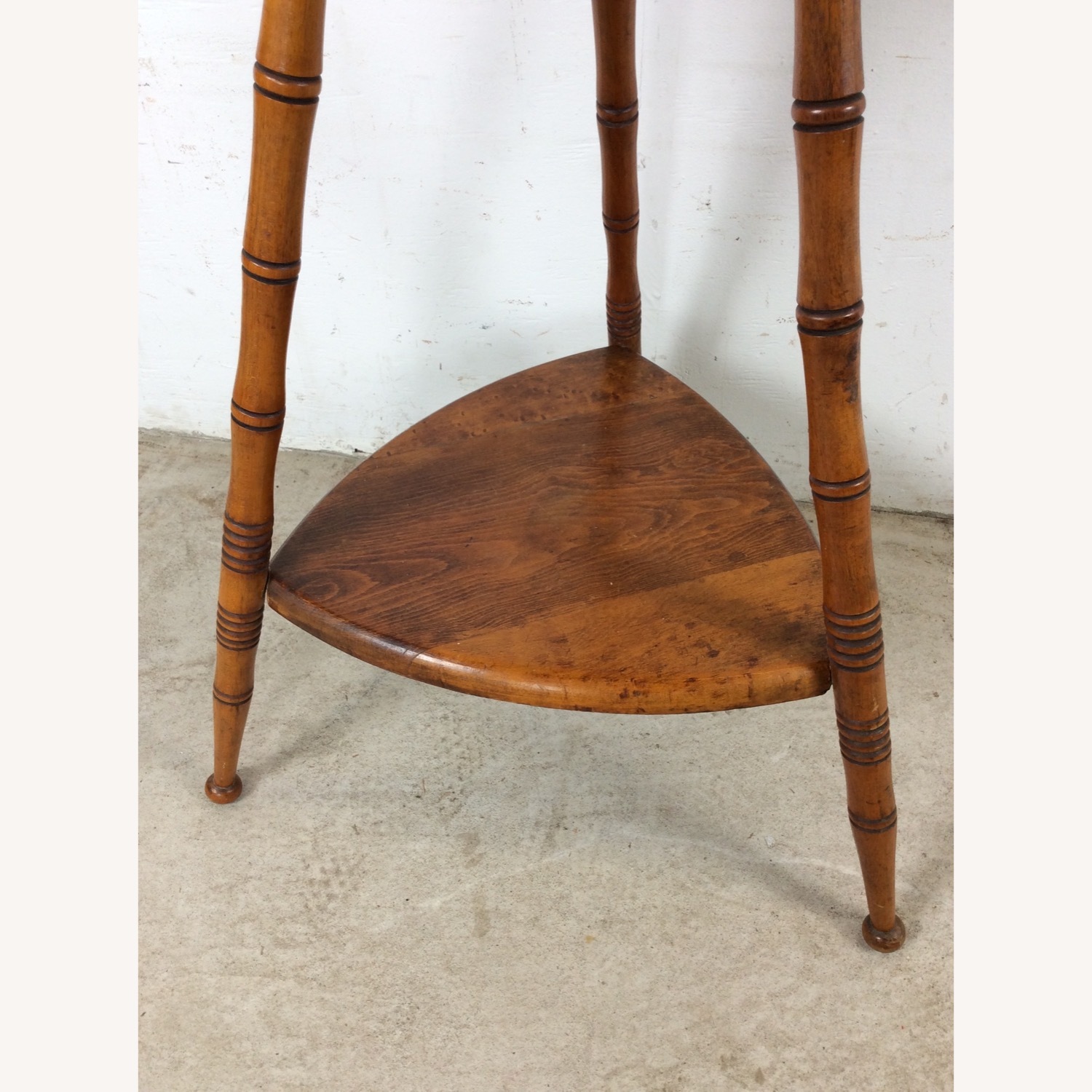 Vintage/Antique Finds Dark Brown Wood Side Table - image-9