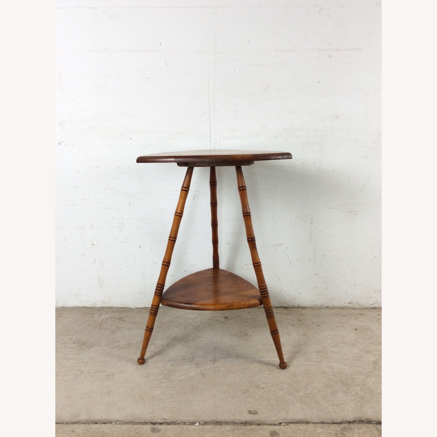 Vintage/Antique Finds Dark Brown Wood Side Table - image-1