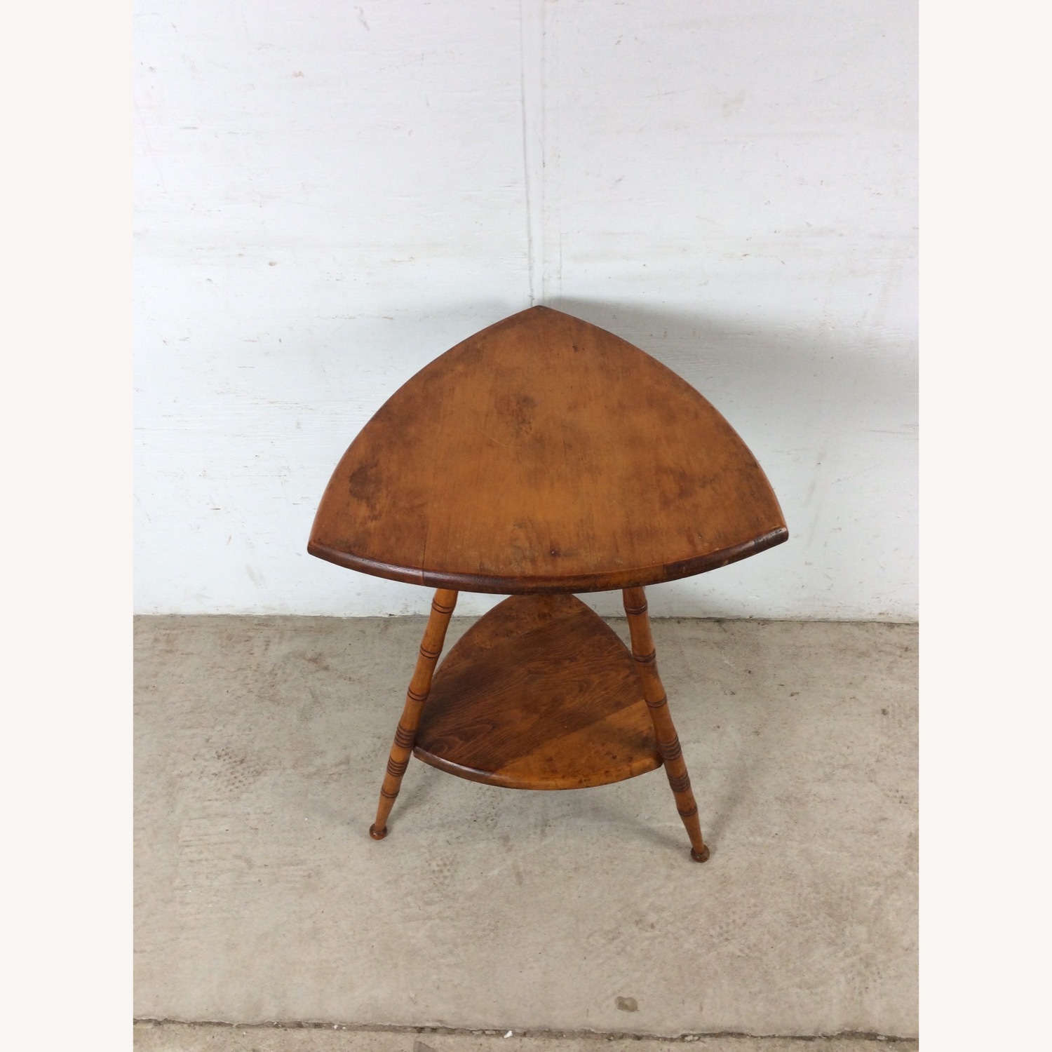 Vintage/Antique Finds Dark Brown Wood Side Table - image-4