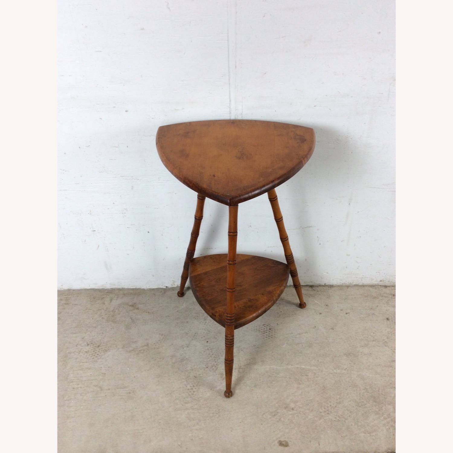 Vintage/Antique Finds Dark Brown Wood Side Table - image-14