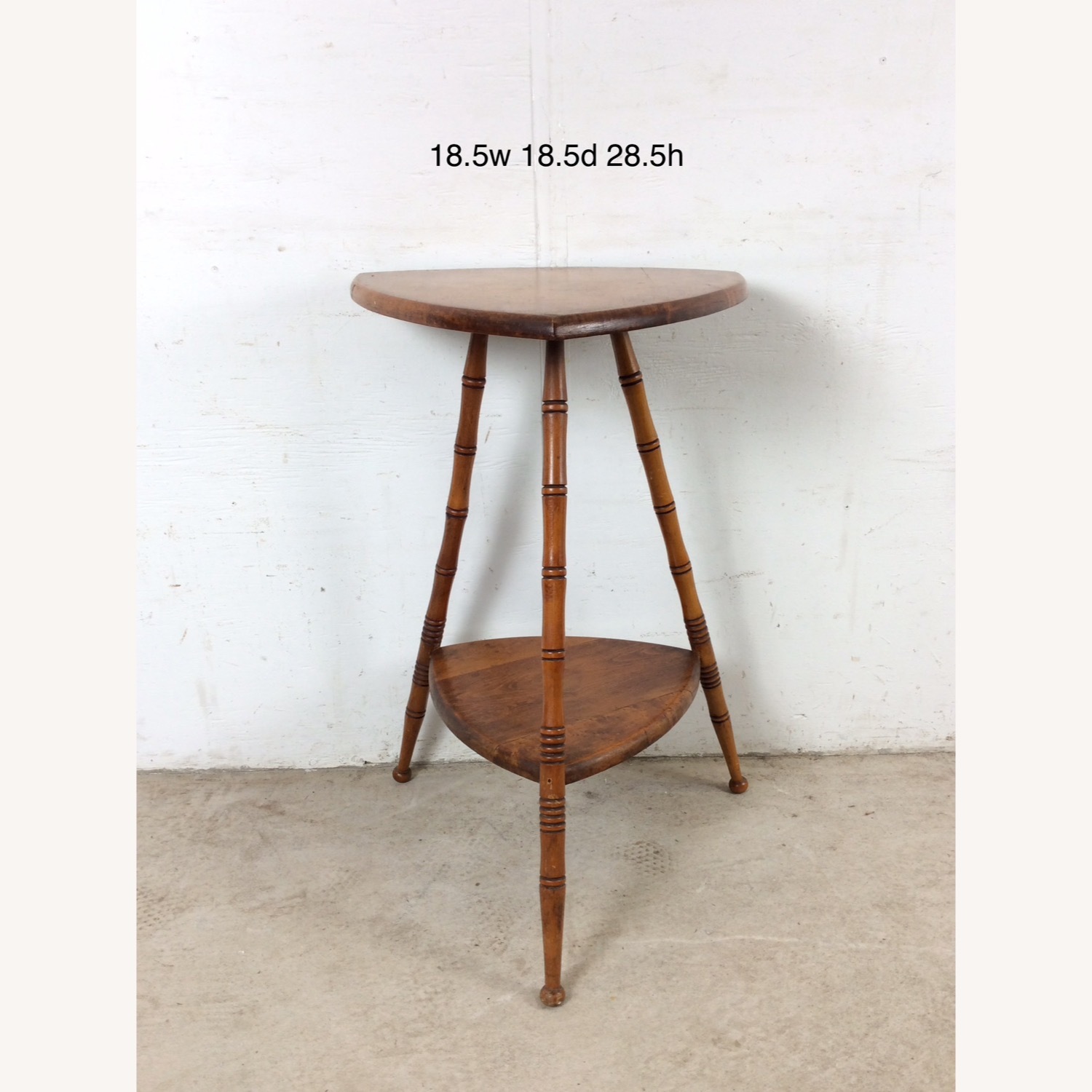 Vintage/Antique Finds Dark Brown Wood Side Table - image-23