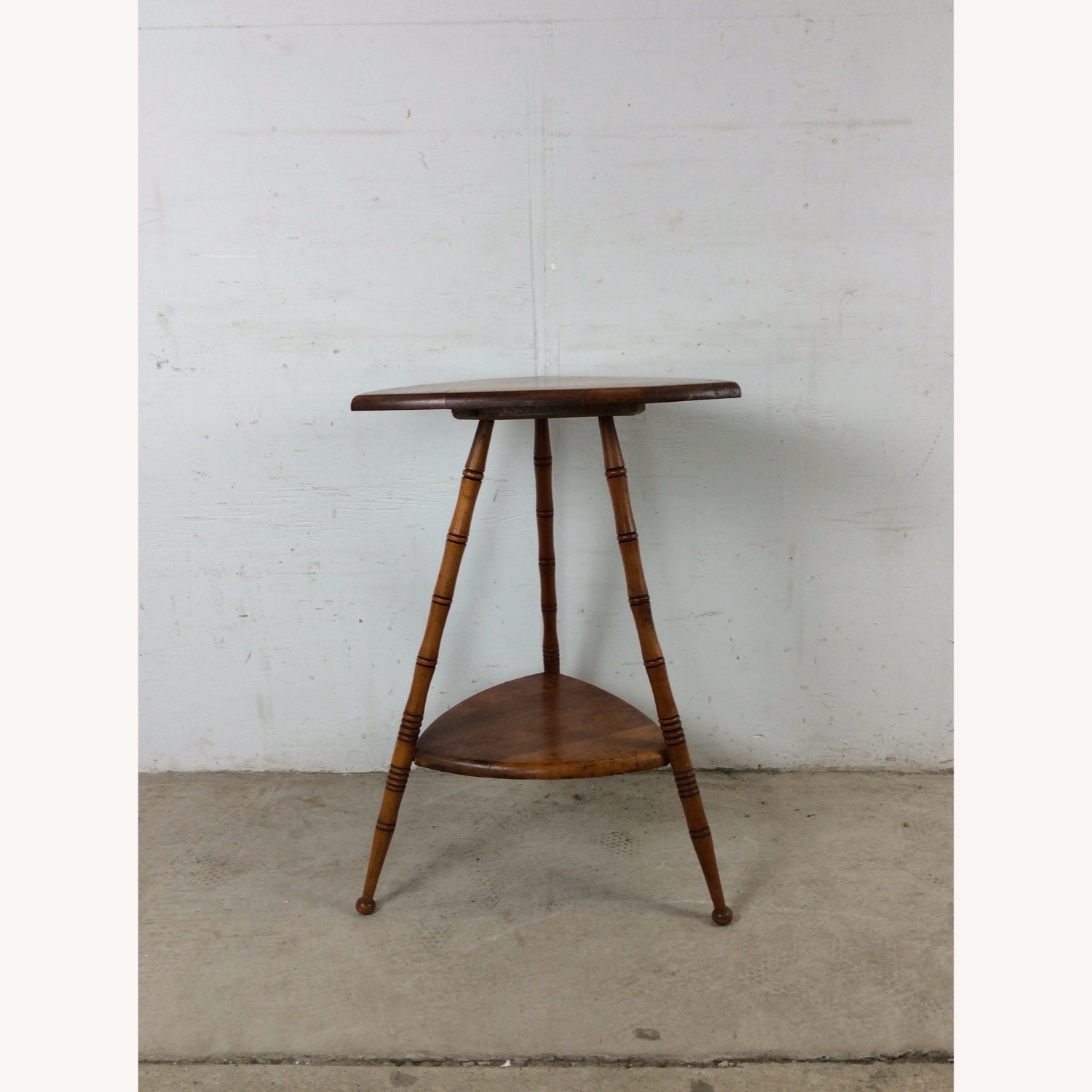 Vintage/Antique Finds Dark Brown Wood Side Table - image-2