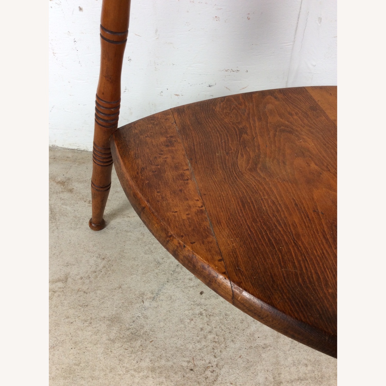 Vintage/Antique Finds Dark Brown Wood Side Table - image-17