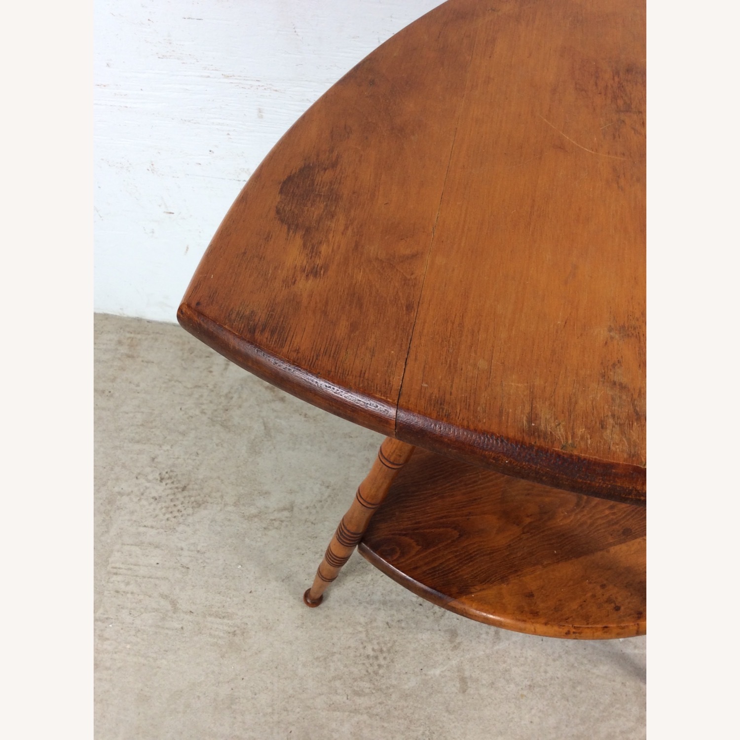 Vintage/Antique Finds Dark Brown Wood Side Table - image-6