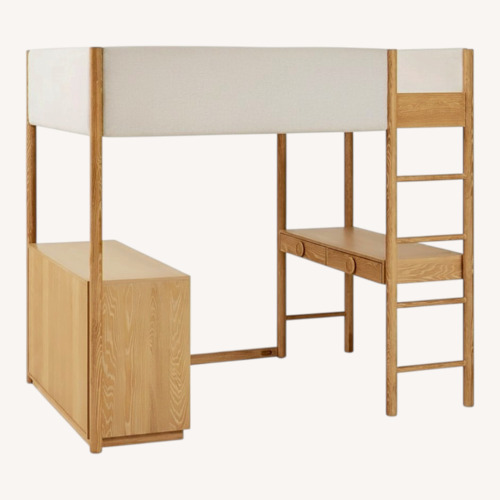 Used West Elm Statement Loft Bed With Desk and Storage (Full) for sale on AptDeco
