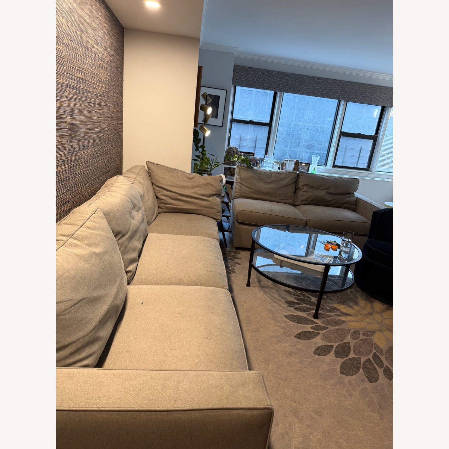 Room & Board York Light Gray Fabric 3+ Piece Sectional - image-3