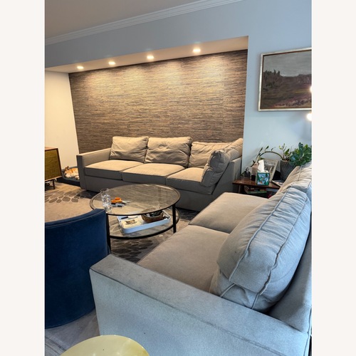 Used Room & Board York Light Gray Fabric 3+ Piece Sectional for sale on AptDeco