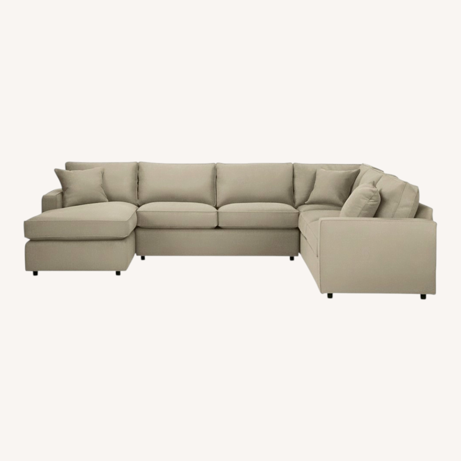 Room & Board York Light Gray Fabric 3+ Piece Sectional - image-0