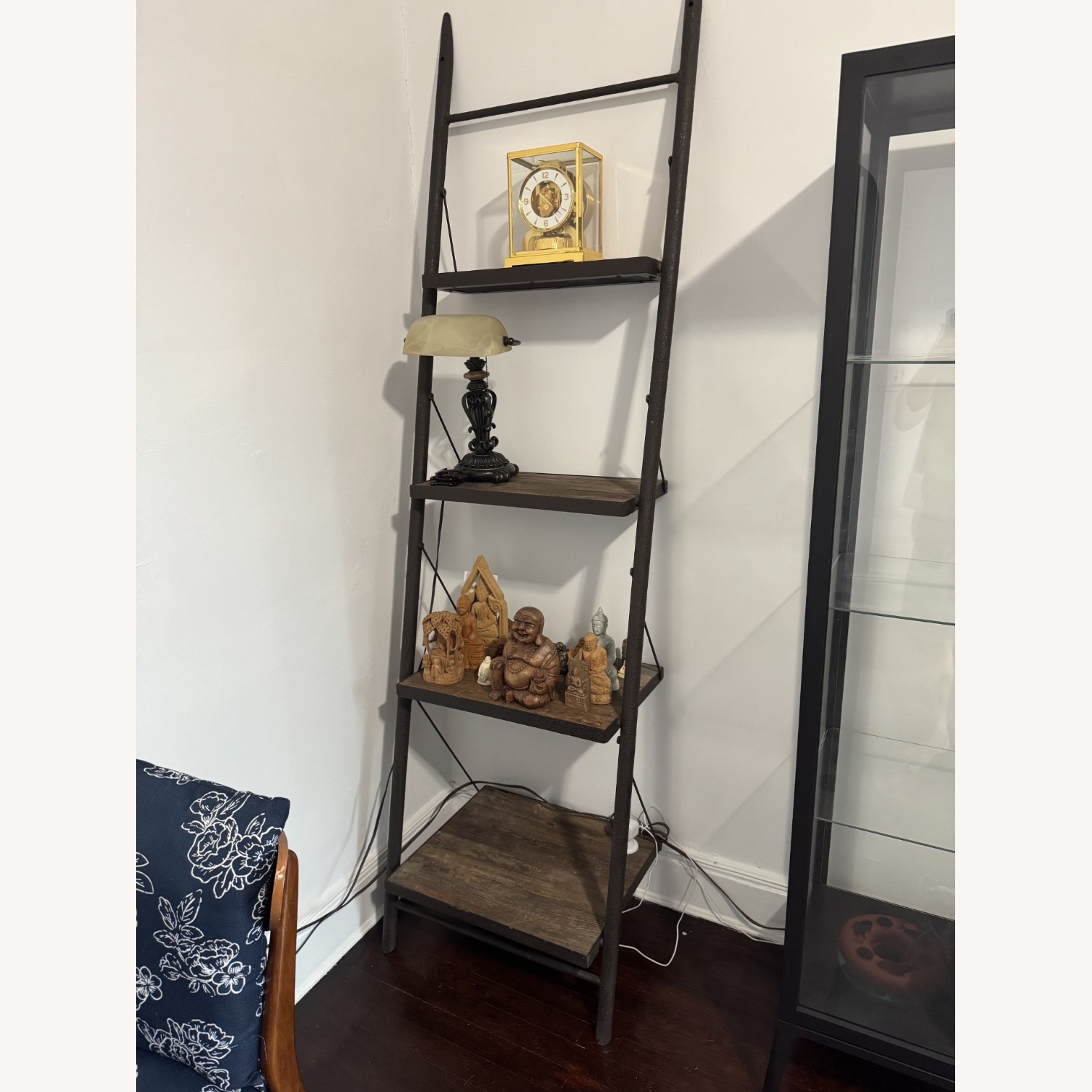 Restoration Hardware Reclaimed Elm & Iron Floor Shelving Narrow - image-2