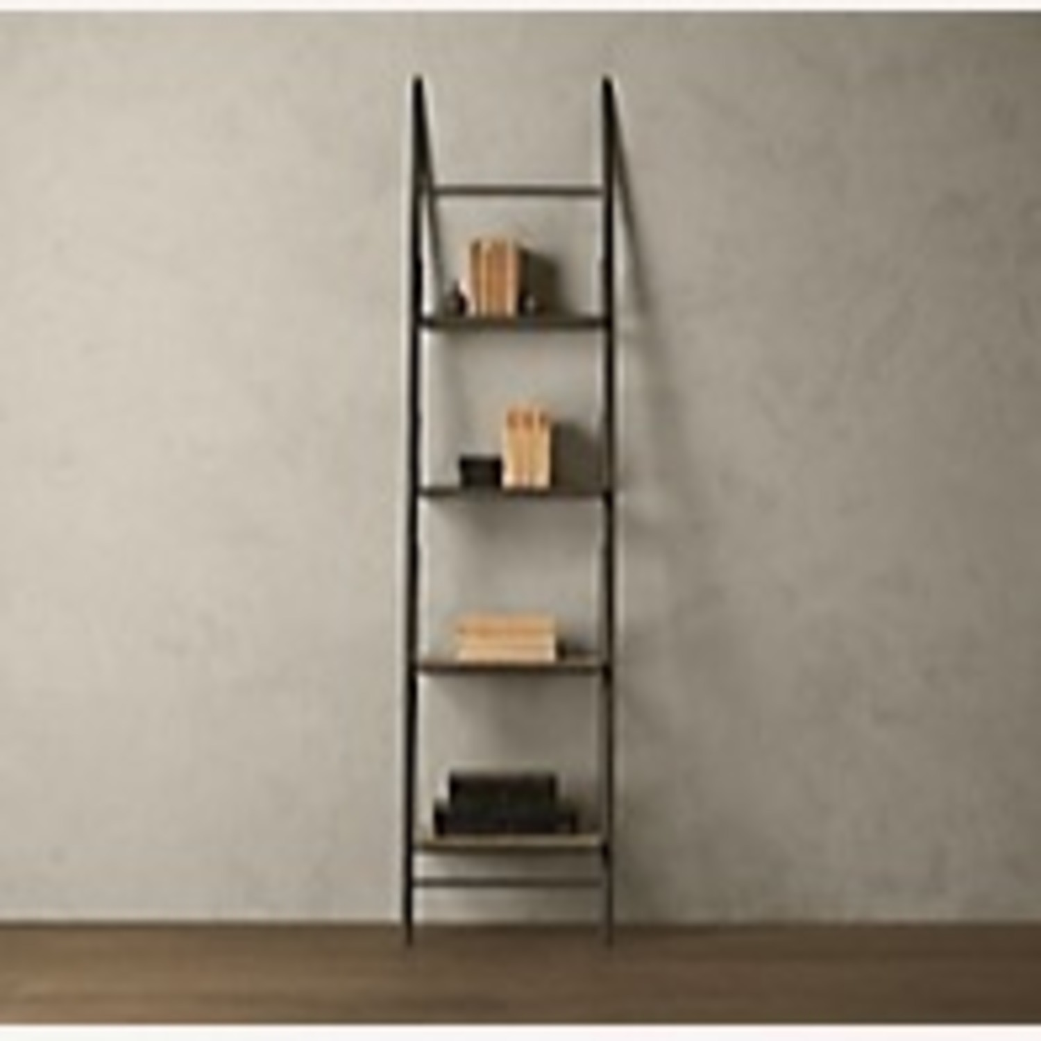 Restoration Hardware Reclaimed Elm & Iron Floor Shelving Narrow - image-3