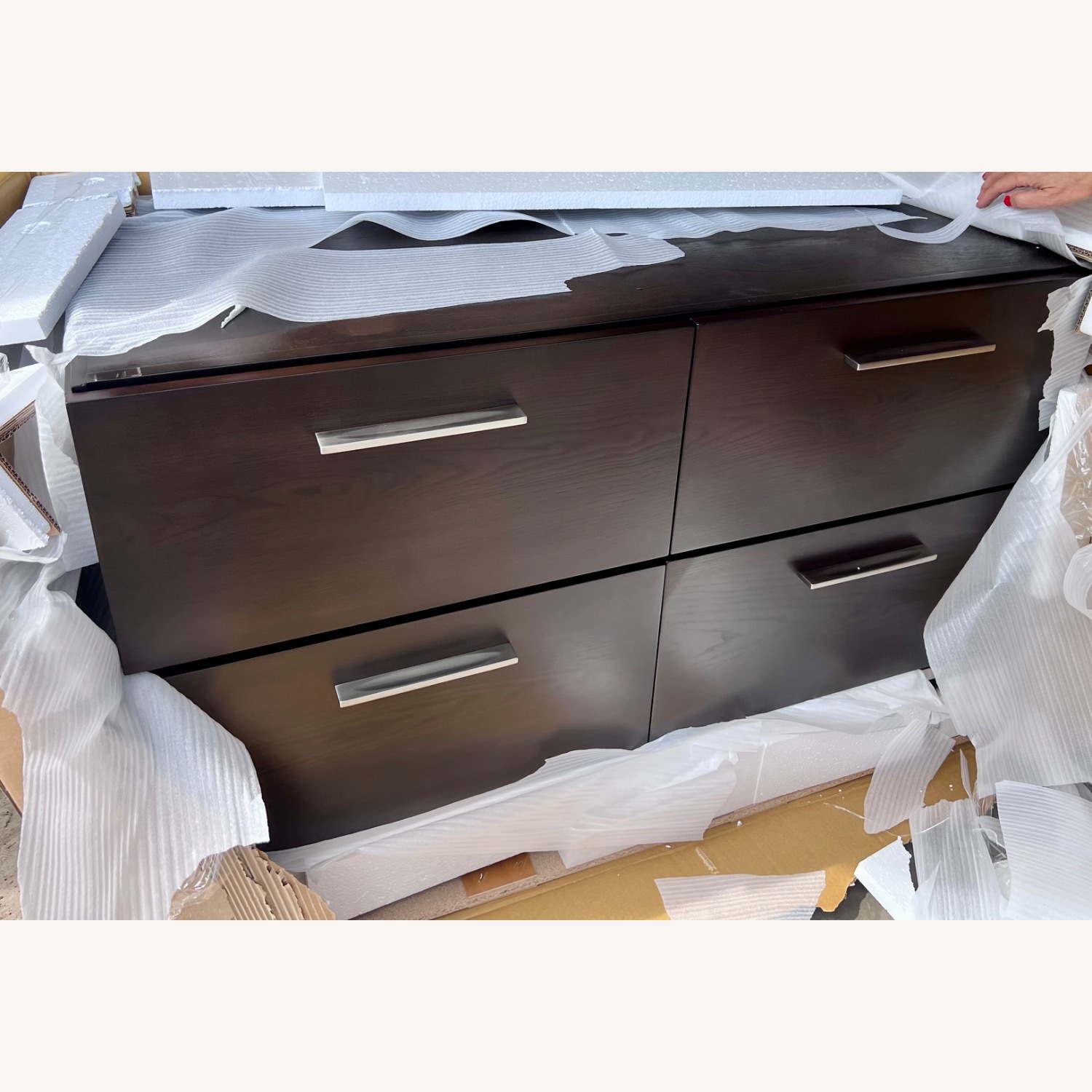 Dark Espresso Wood Dresser - image-3