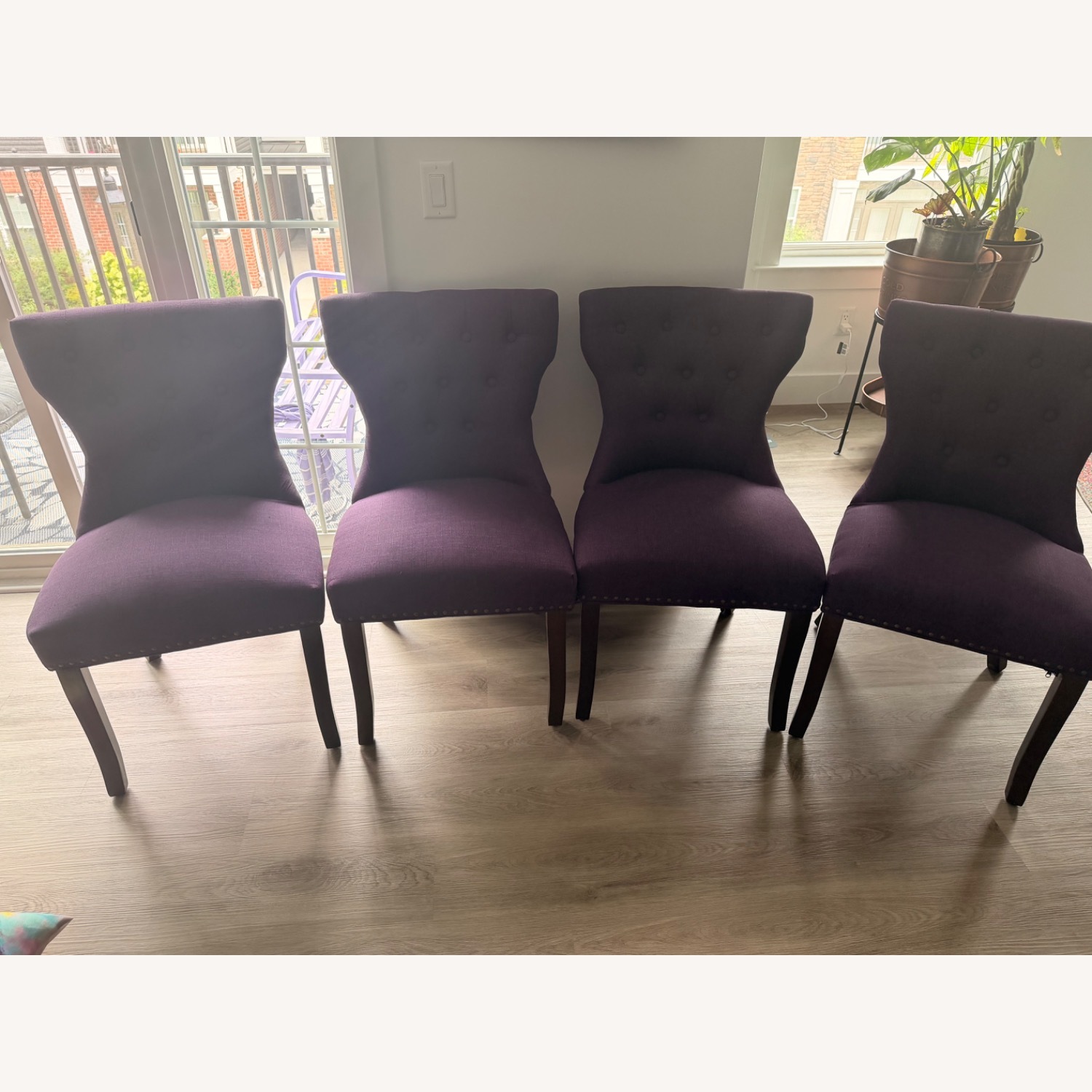 Wayfair Purple Dining Chairs - image-3