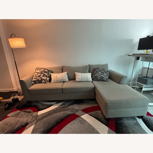 Used Raymour & Flanigan Daine 2-Piece Sectional for sale on AptDeco